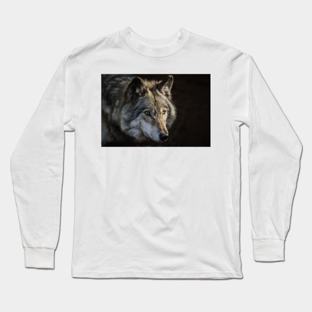 Timber Wolf Long Sleeve T-Shirt by jaydee1400